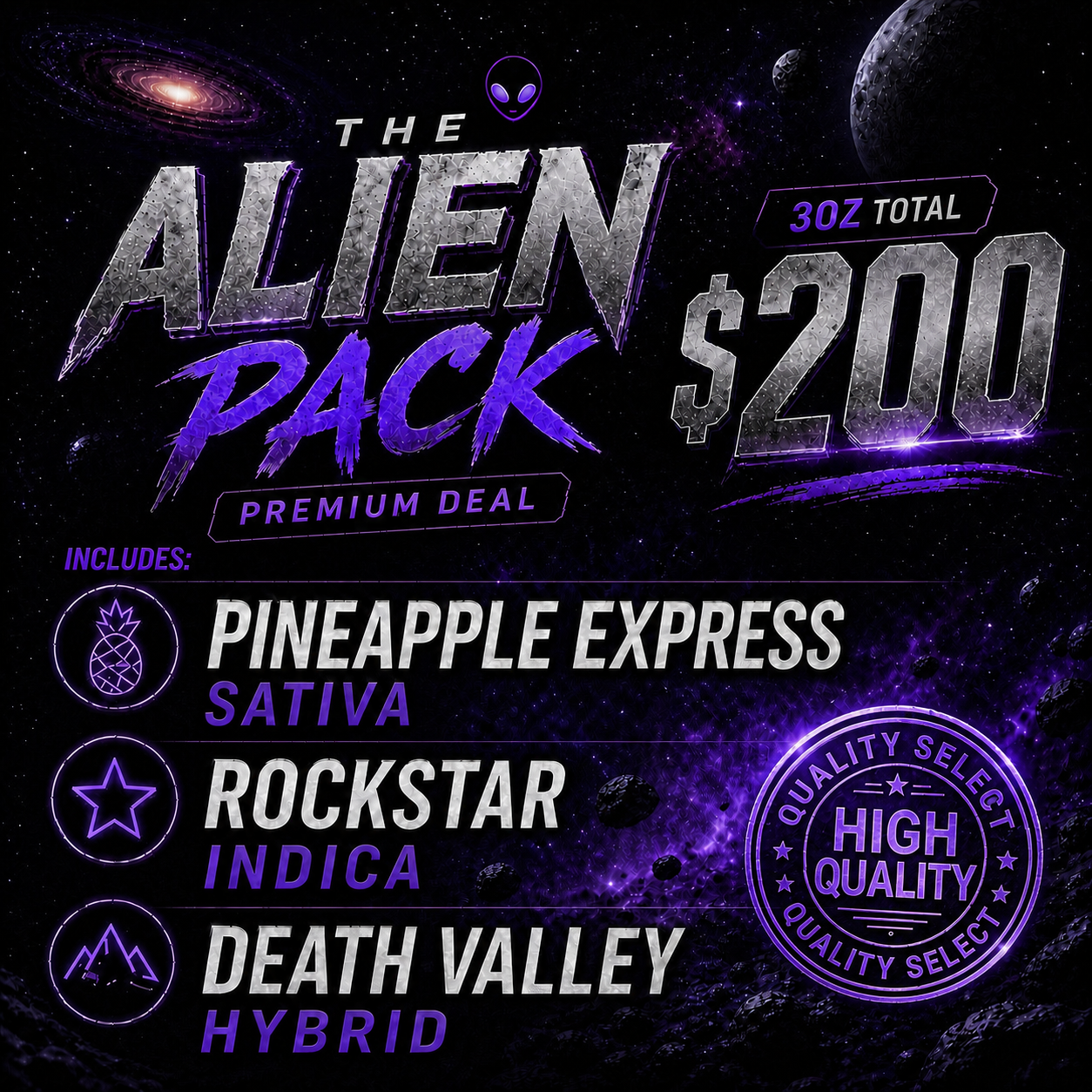Alien Pack — $200